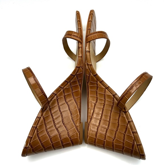 NWOB Reformation June Leather Wedge Sandal - Picture 6 of 9